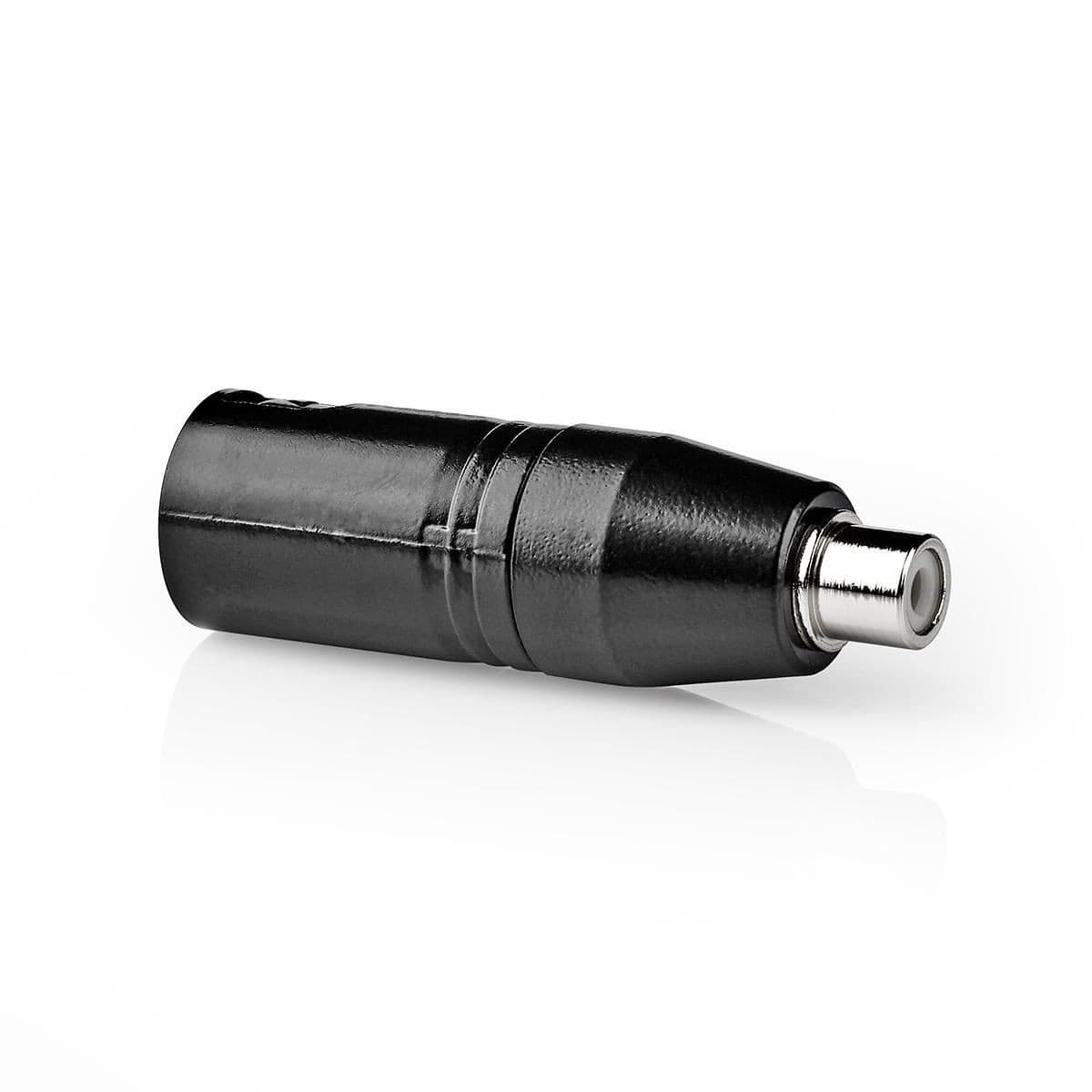 RCA Phono Female Socket to 3 Pin XLR Male Plug Mic Cable Mixer Amp Audio Adapter