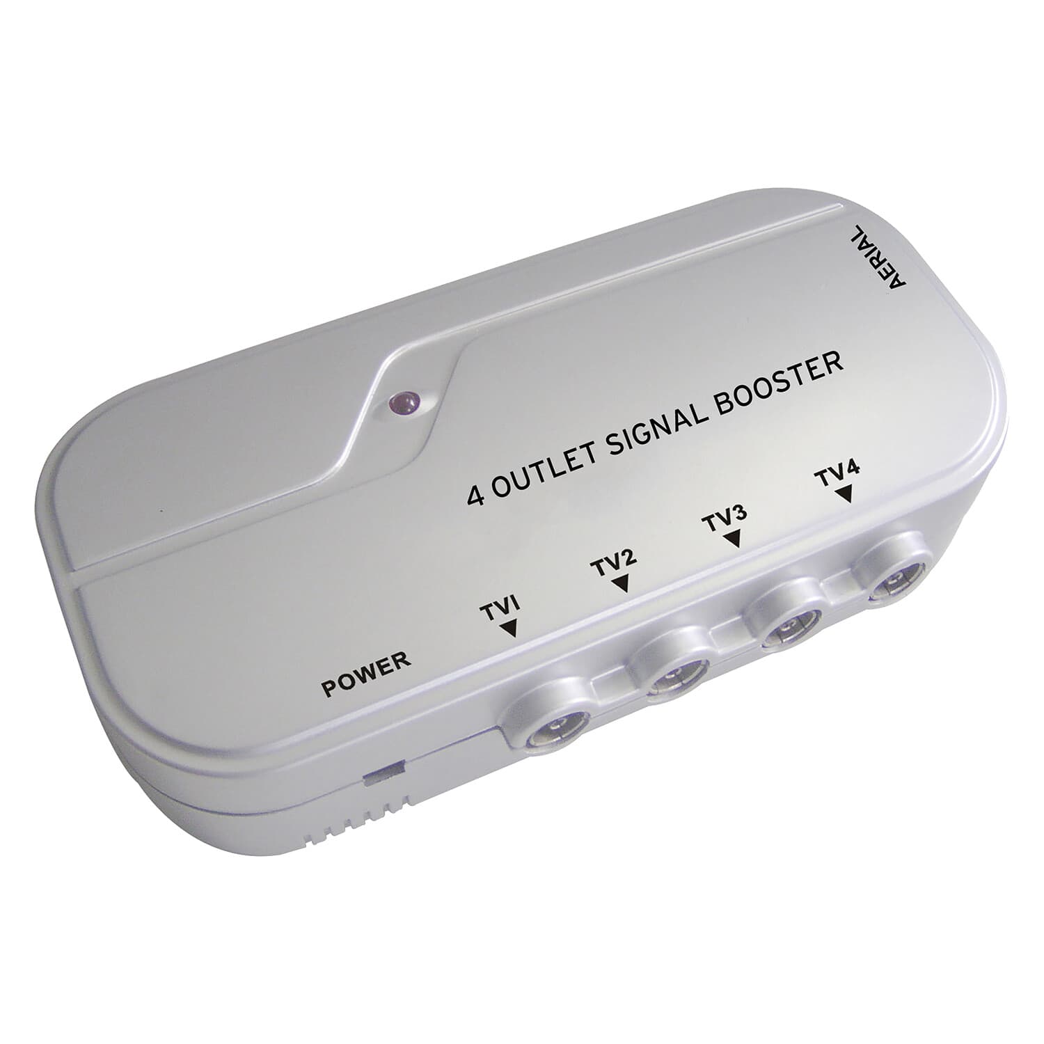 4 Way TV Booster Signal Distribution Amplifier with 4G Filter by Electrovision