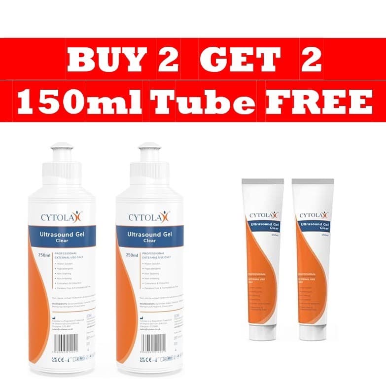 2 x 250ml Cytolax Ultrasound Gel| (Buy 2 x 250ml Get 2 x 150ml Tube Free)