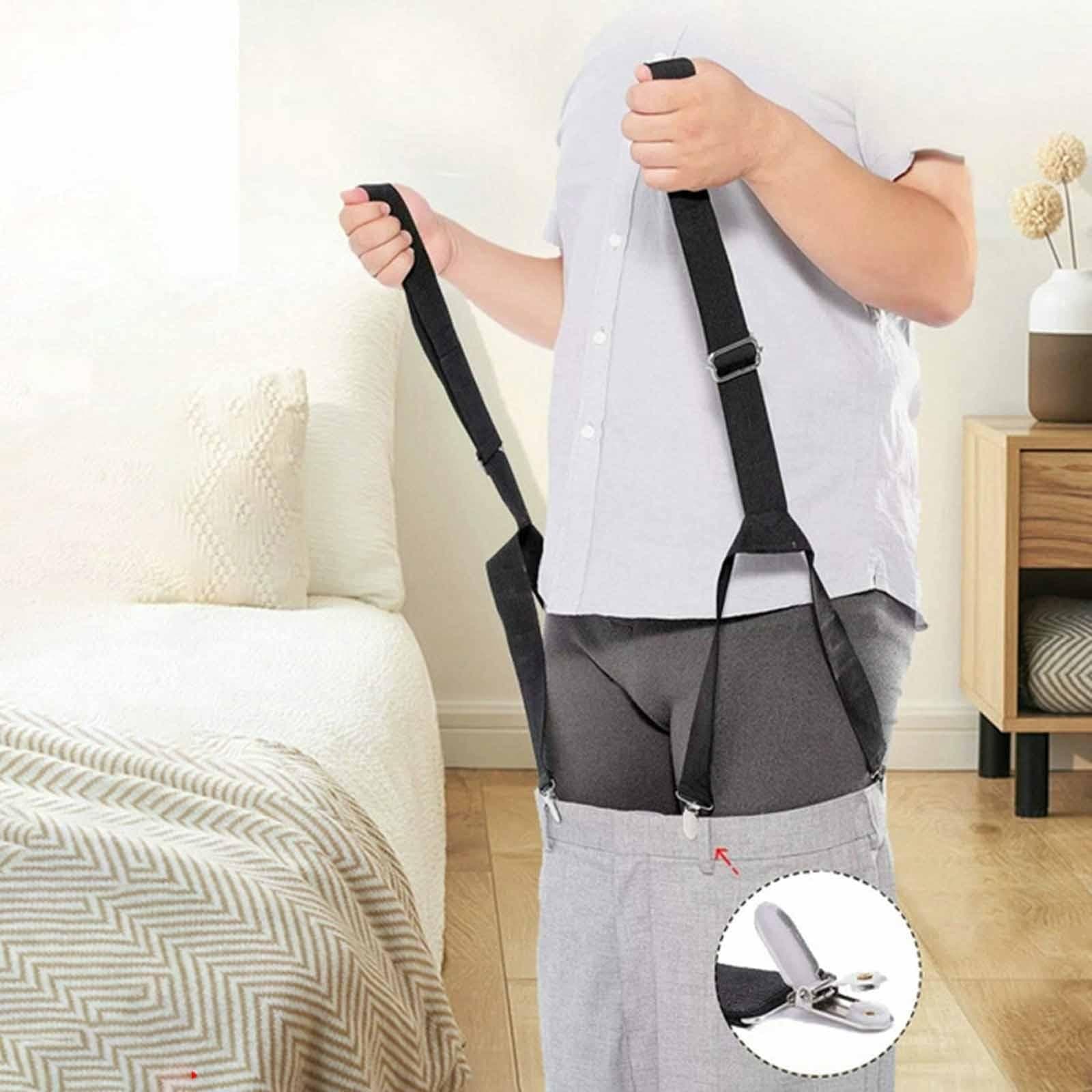 Metal Clip and Pull Dressing Aid,Adjustable Pants Helper Trousers Puller for