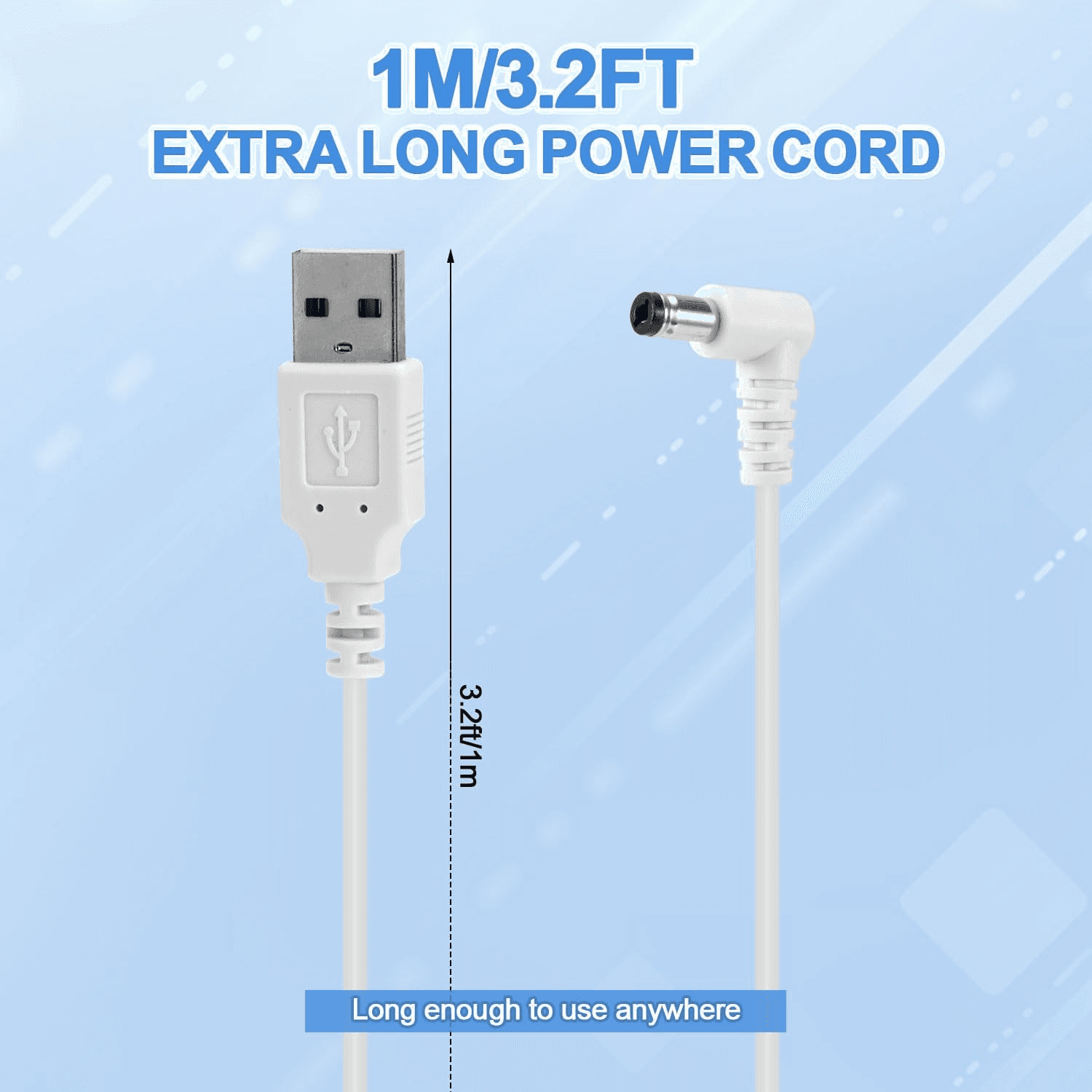 Power Cord for Astronaut Space Projector| 3.28Ft USB to DC Charger Cable Compati view 2