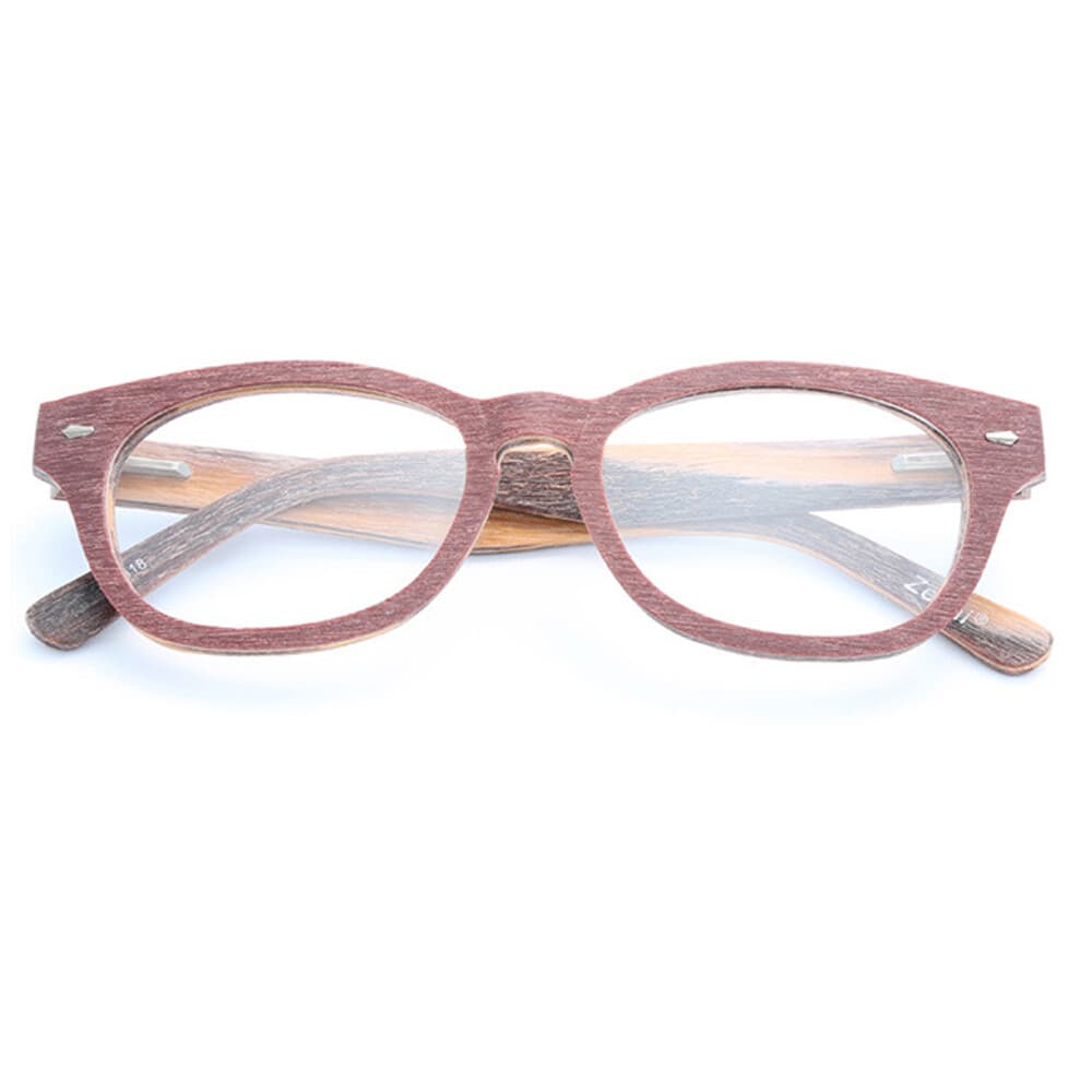 Fashion Reading Glasses +1.00 +1.50 to +6.00 Optical lady's Wood Frame Reader