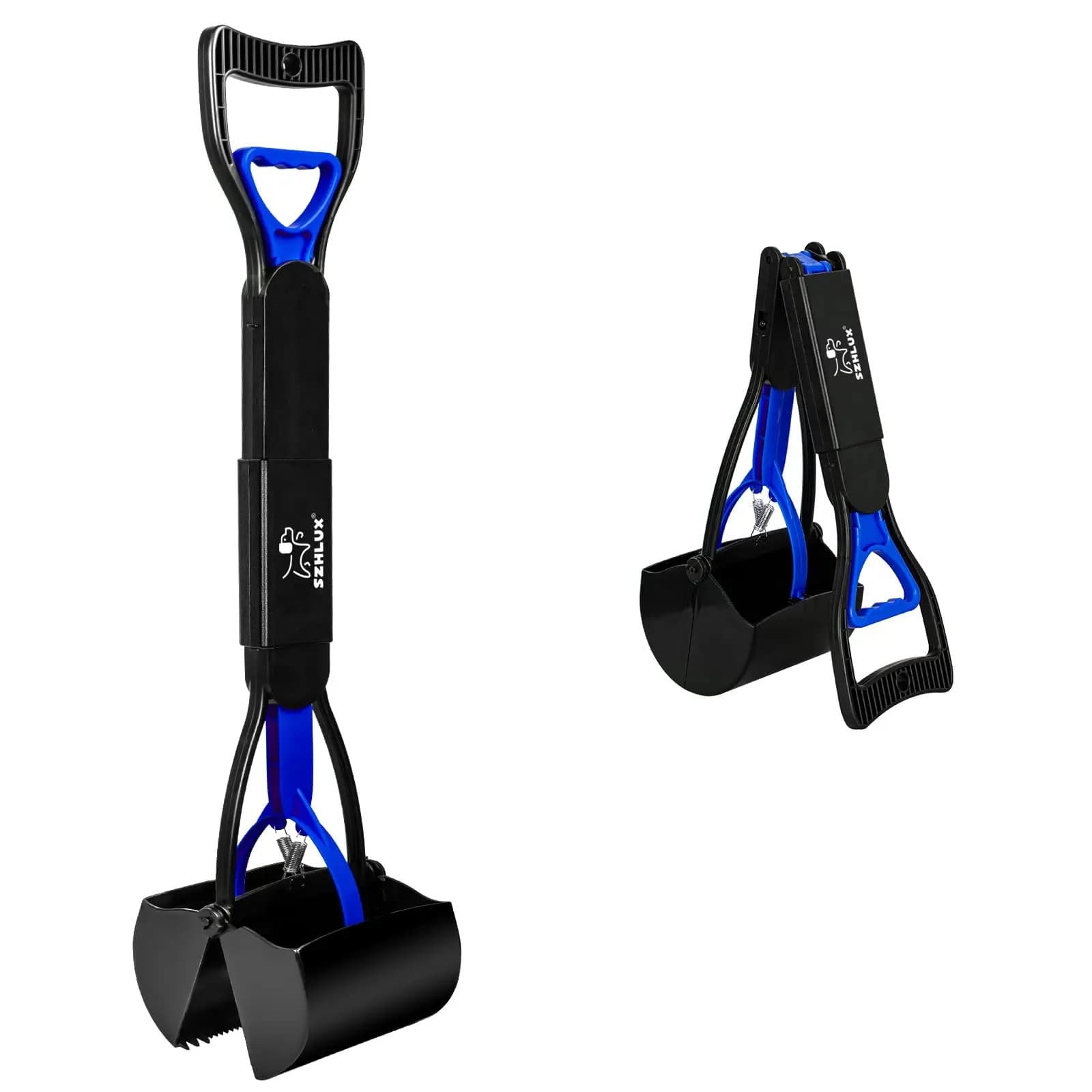 Long Handle Dog Pet Waste Pickup Poop Scooper Poo Scoop Remover Picker Jaw Tool