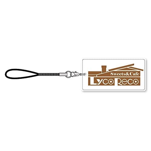 Licorice Recoil Cafe Ricorico Square Sign Shaped Wooden Netsukefrom JP