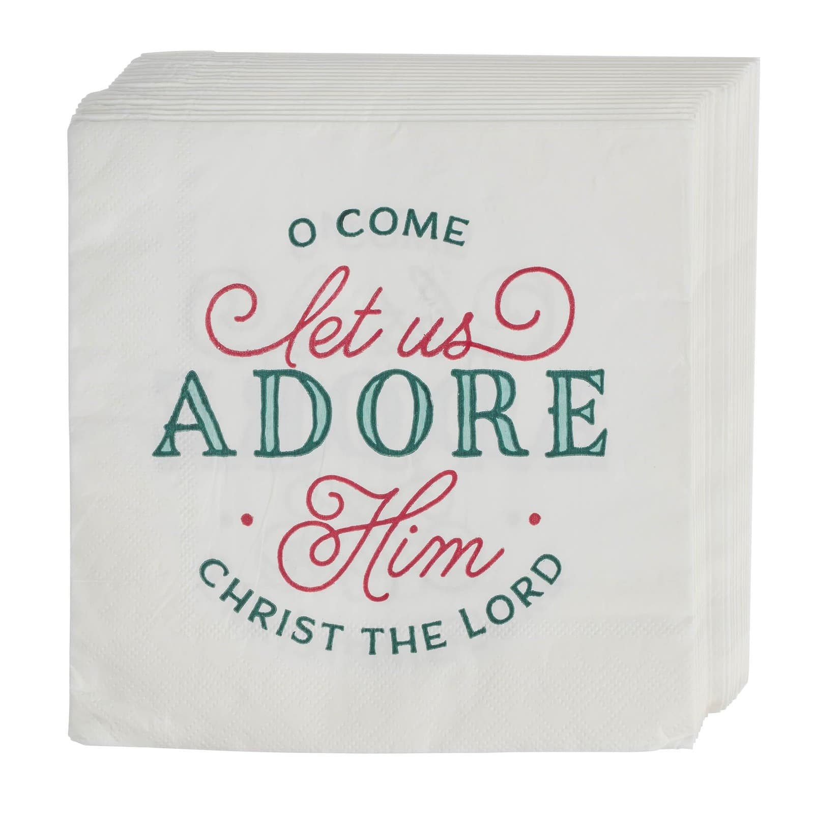 Come Let Us Adore Him Paper Napkin Set NEW