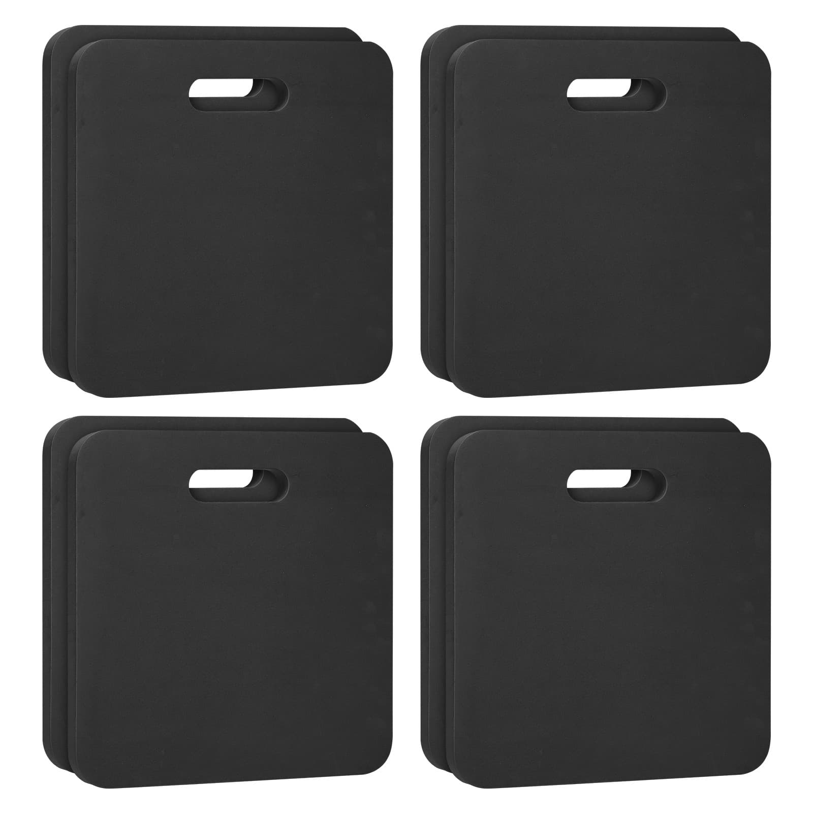 8pcs Portable Stadium Bleacher Seat Pad EVA Foam Cushion Kneeling Mat Black