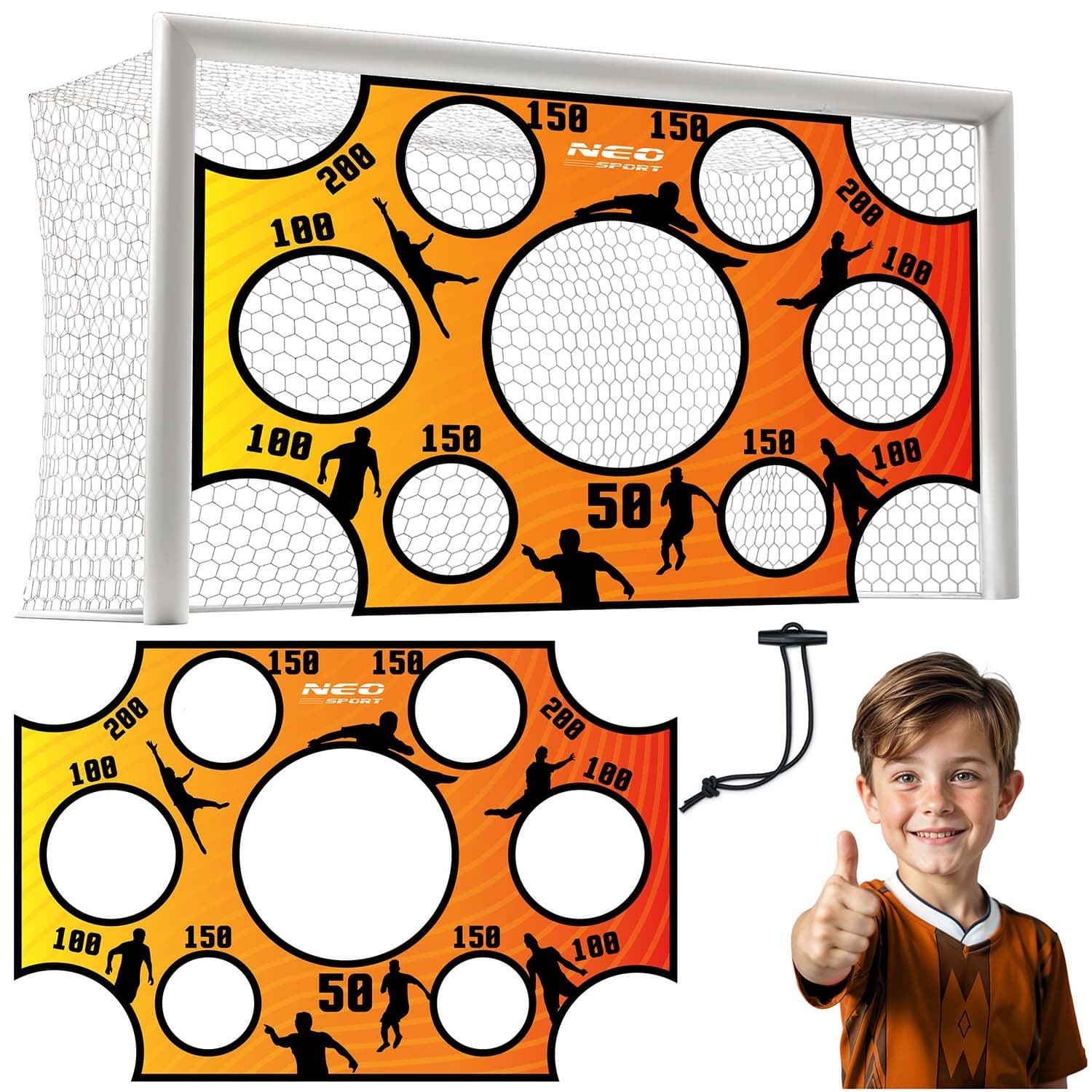 Soccer Goal Target Training Sheet 300x200cm Neo-Sport Accuracy Mat
