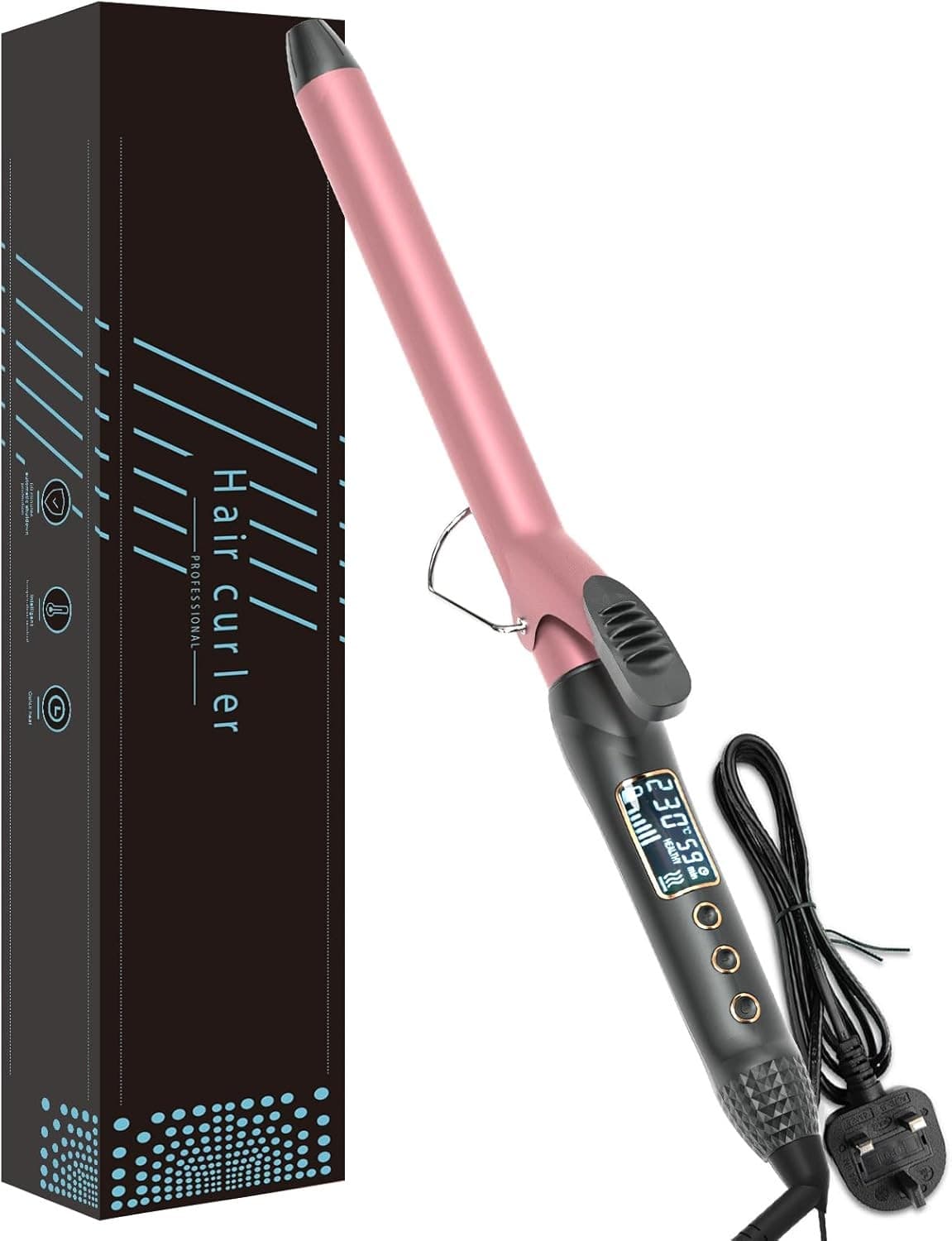 Curling Tongs| 32mm Hair Curling Wand with Ceramic Coating for Long Short Thick