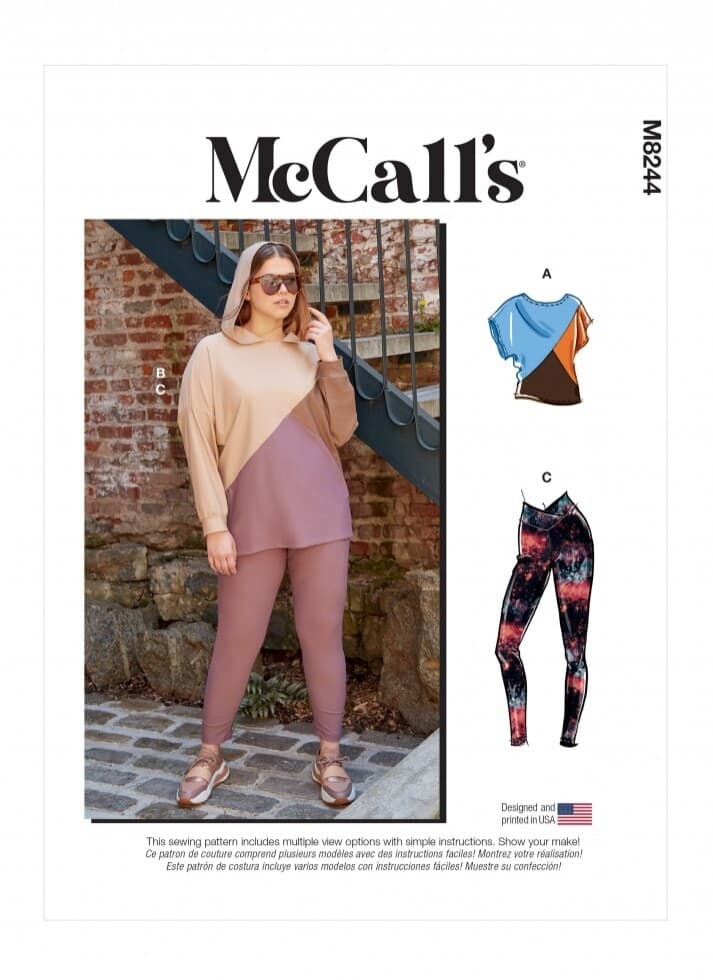 McCalls Sewing Pattern 8244 Women RR (18W-20W-22W-24W)