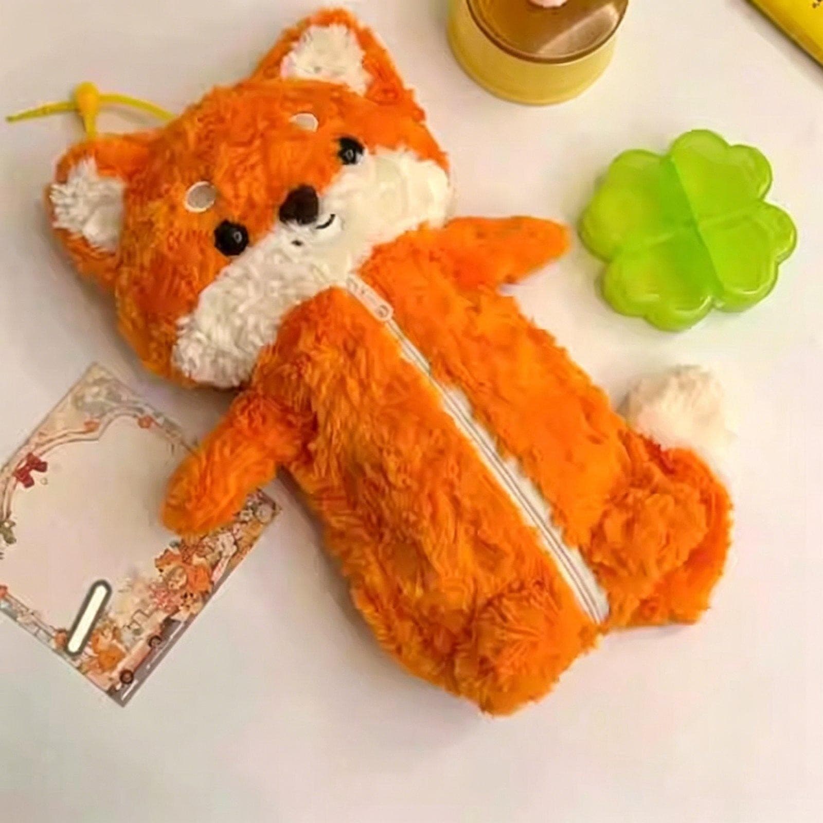 Plush Pencil Case Cosmetic Bag Storage Pouch
