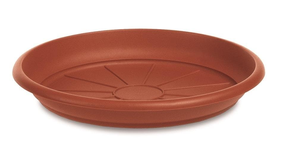 Plastic Saucer Terracotta 18 cm dia Mediterranean Line Light weight