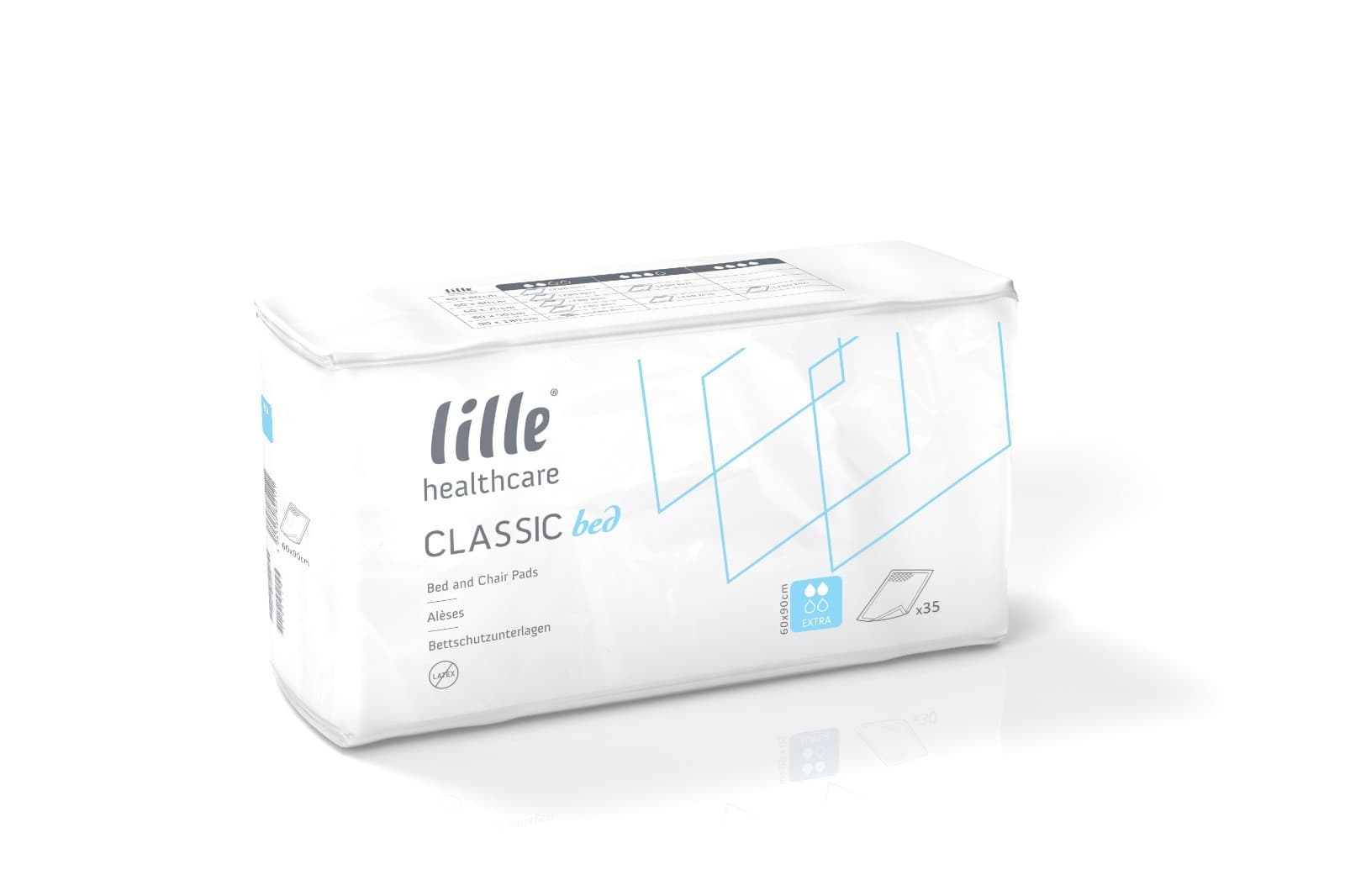 Lille Disposable Bed Pad Protection Sheets Extra 60 x 90cm 1x Pack of 35