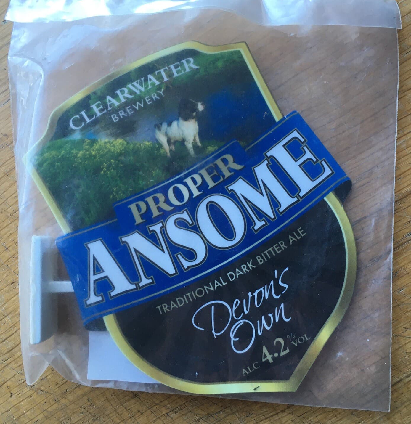New Beer Pump Clip/Face - Clearwater Brewery - Proper Ansome Ale Bar Pub Ma