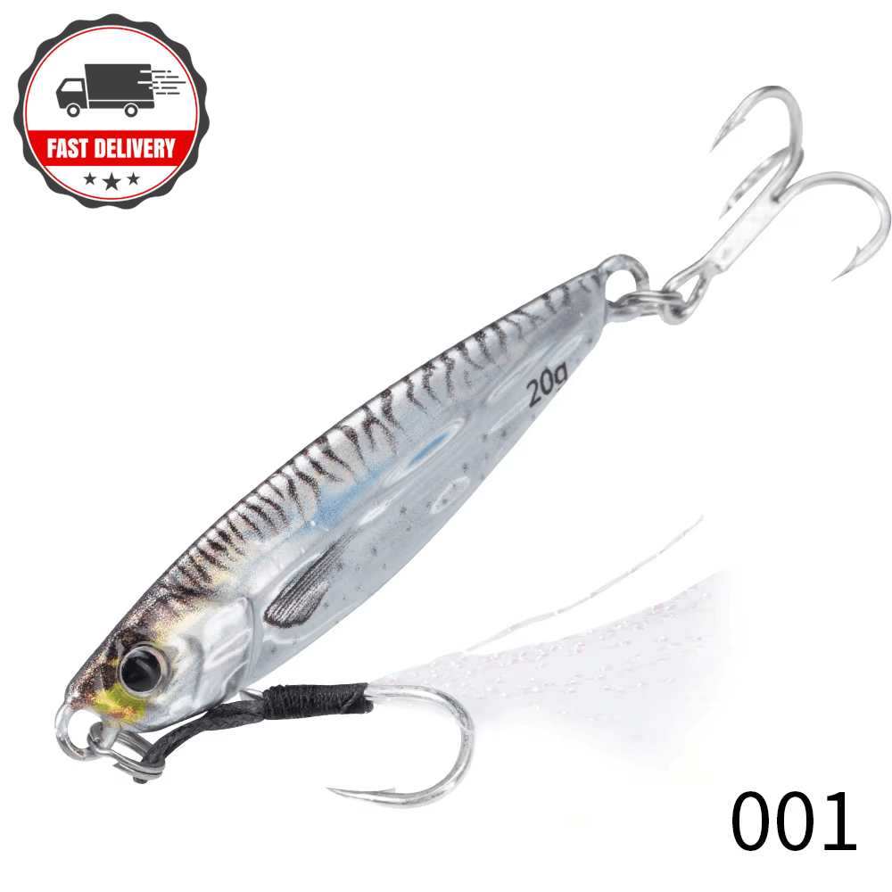 Hunthouse Metal Jig Fishing Lure Sinking Slow Jigging 7g-80g Casting Hard Bait S