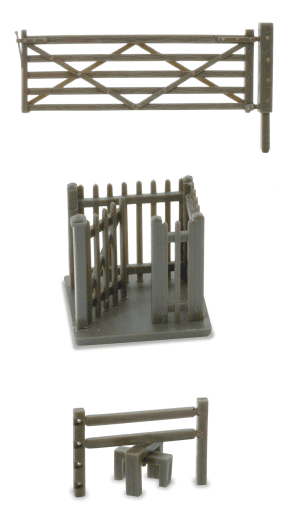 Peco LK-86 2 Field Gates| 2 Stiles and 1 Wicket OO Gauge