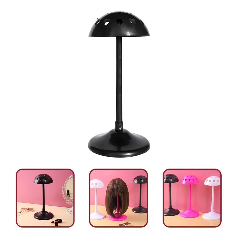 2 Pcs Wig Rack Tabletop Hat Holder Short Stand Mushroom Display