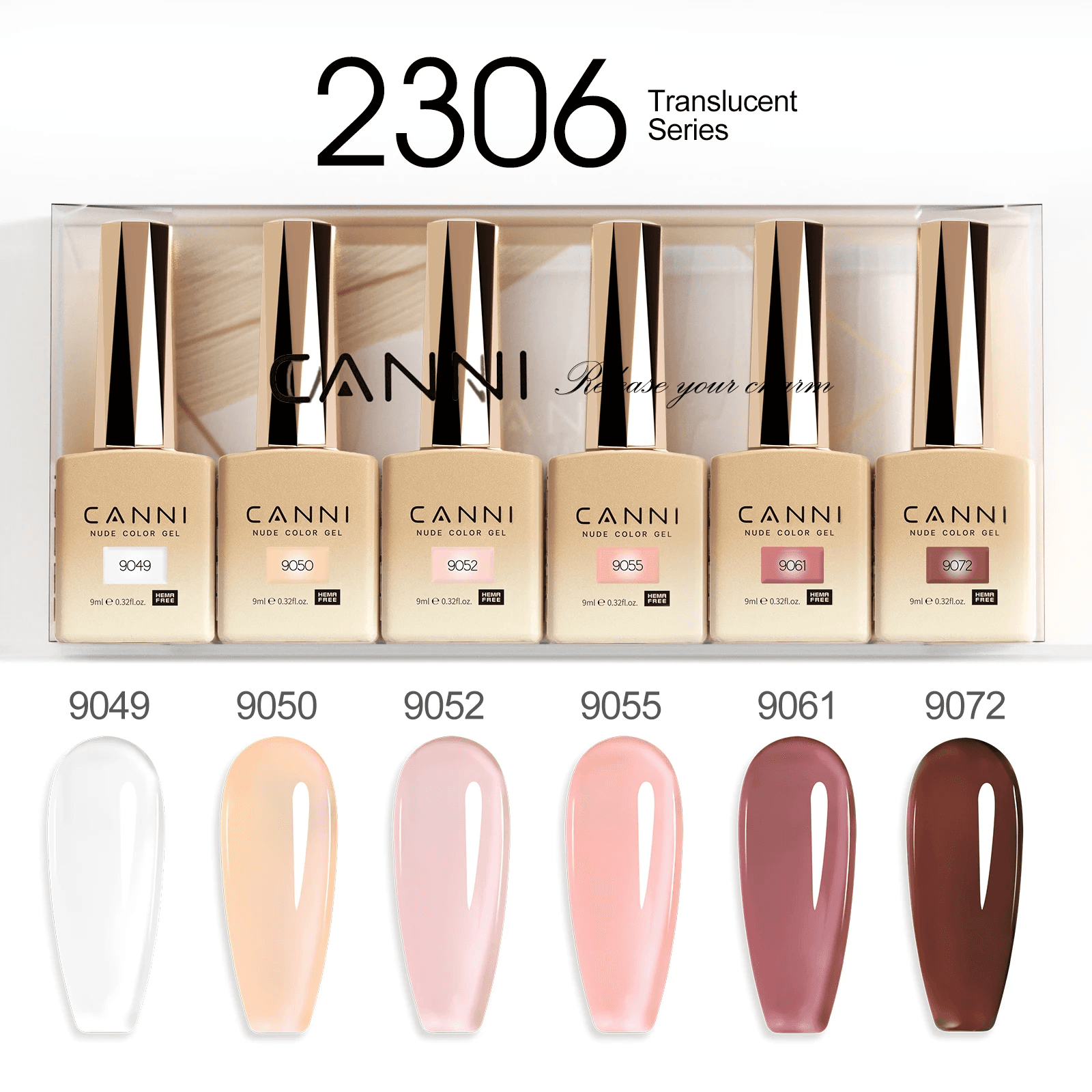 2/6Pcs HEMA TPO FREE  Nail Gel Polish Kit VENALISA Gorgeous Color Full Coverage