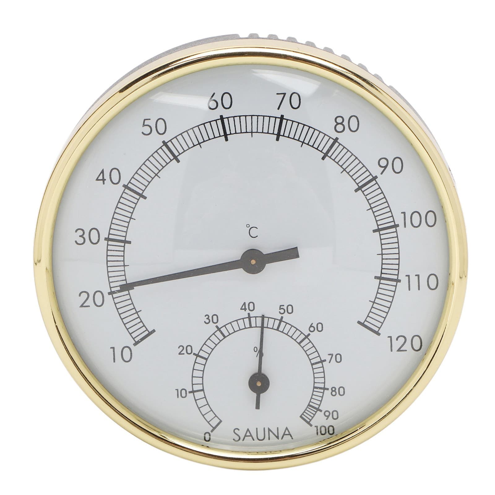 Sauna Room Thermometer Wall Mounted Clear Scale Physical Induction Stainless MAI view 2