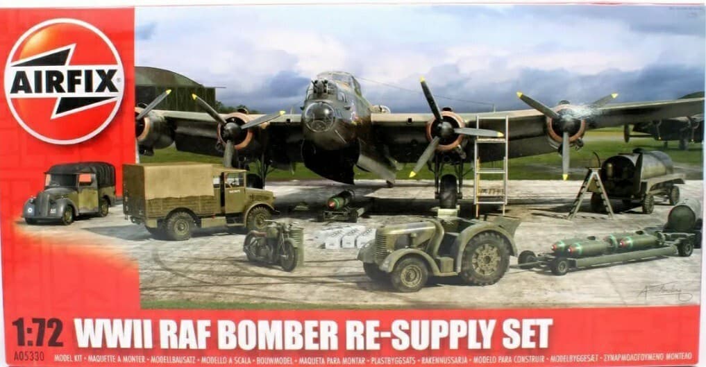 New Airfix 1:72nd Scale WWII RAF Bomber Re-Supply Model Set.
