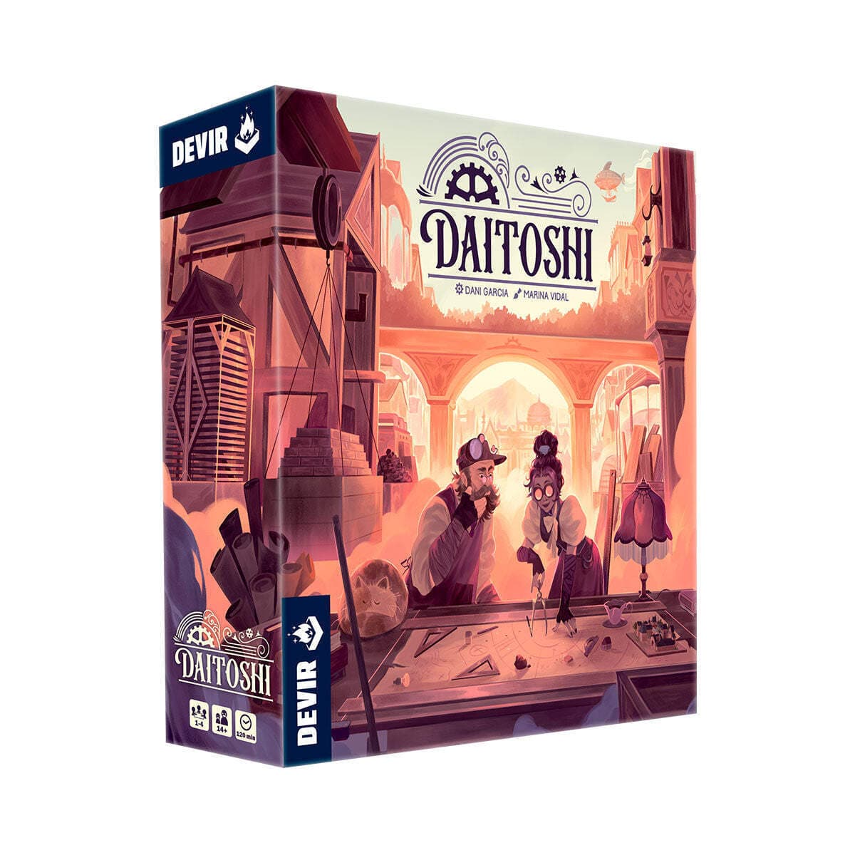 Daitoshi board game| by Dani Garcia| published by Devir Games
