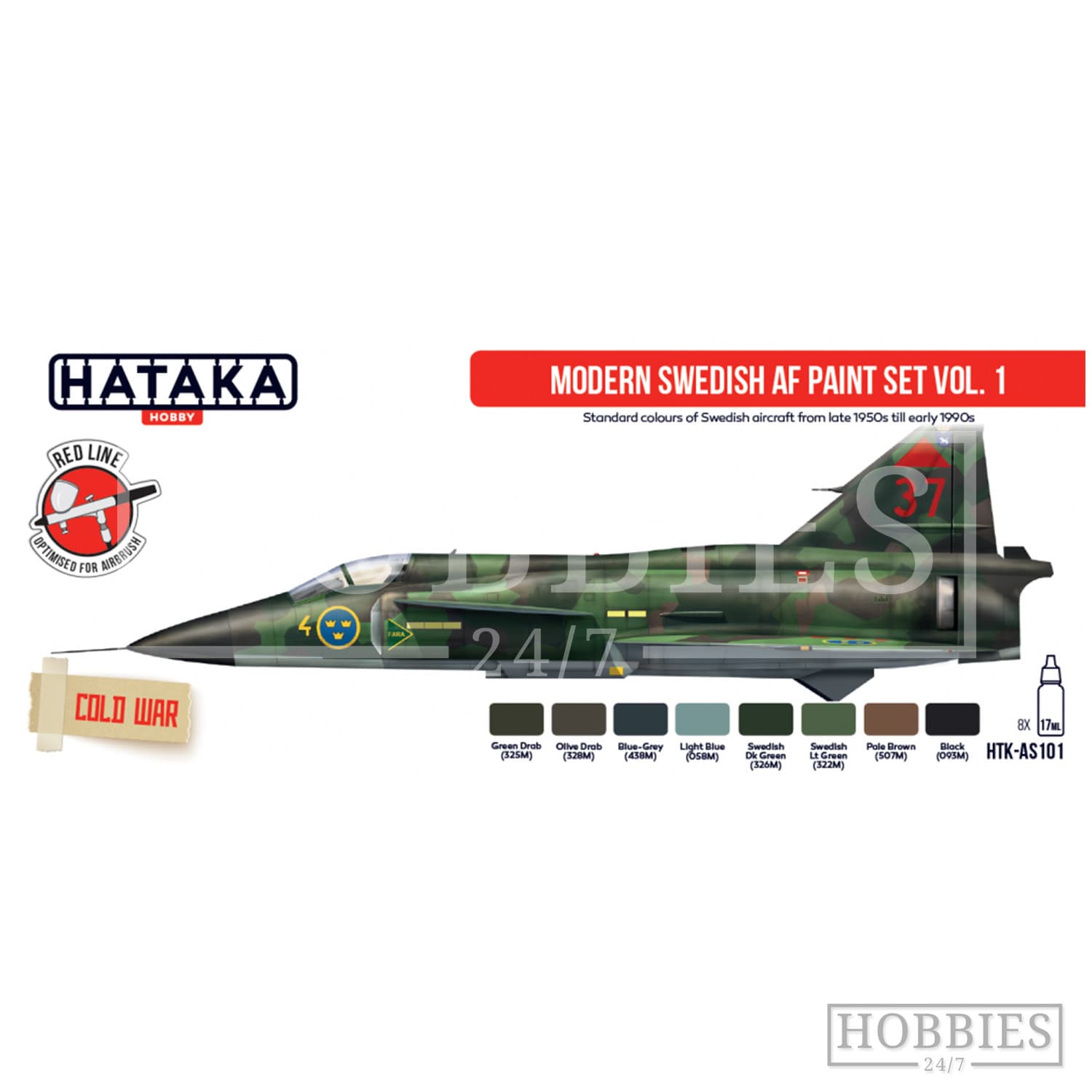 Hataka Modern Plane Acrylic Paint Set Model Aviation Colour Scheme RAF Luftwaffe