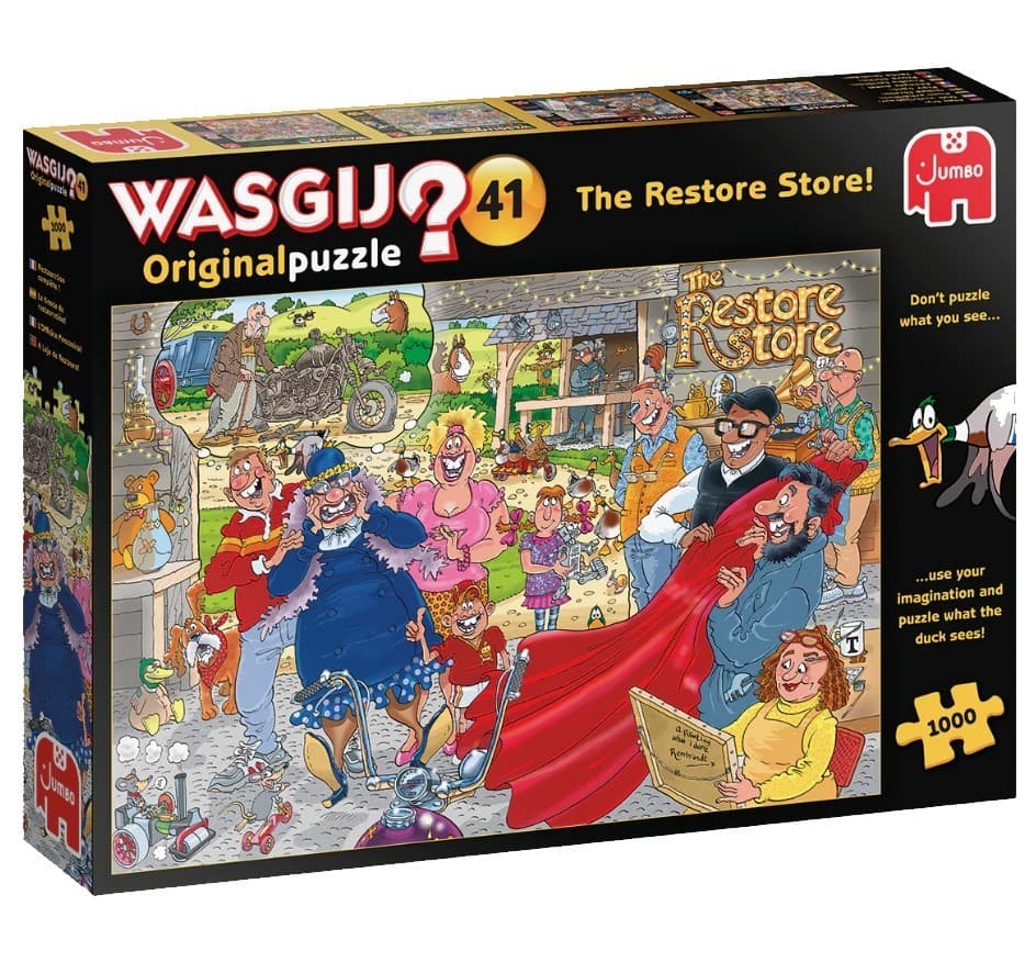 Jumbo Wasgij Original 41 The Restore Store! 1000 Piece Jigsaw Puzzle Toys