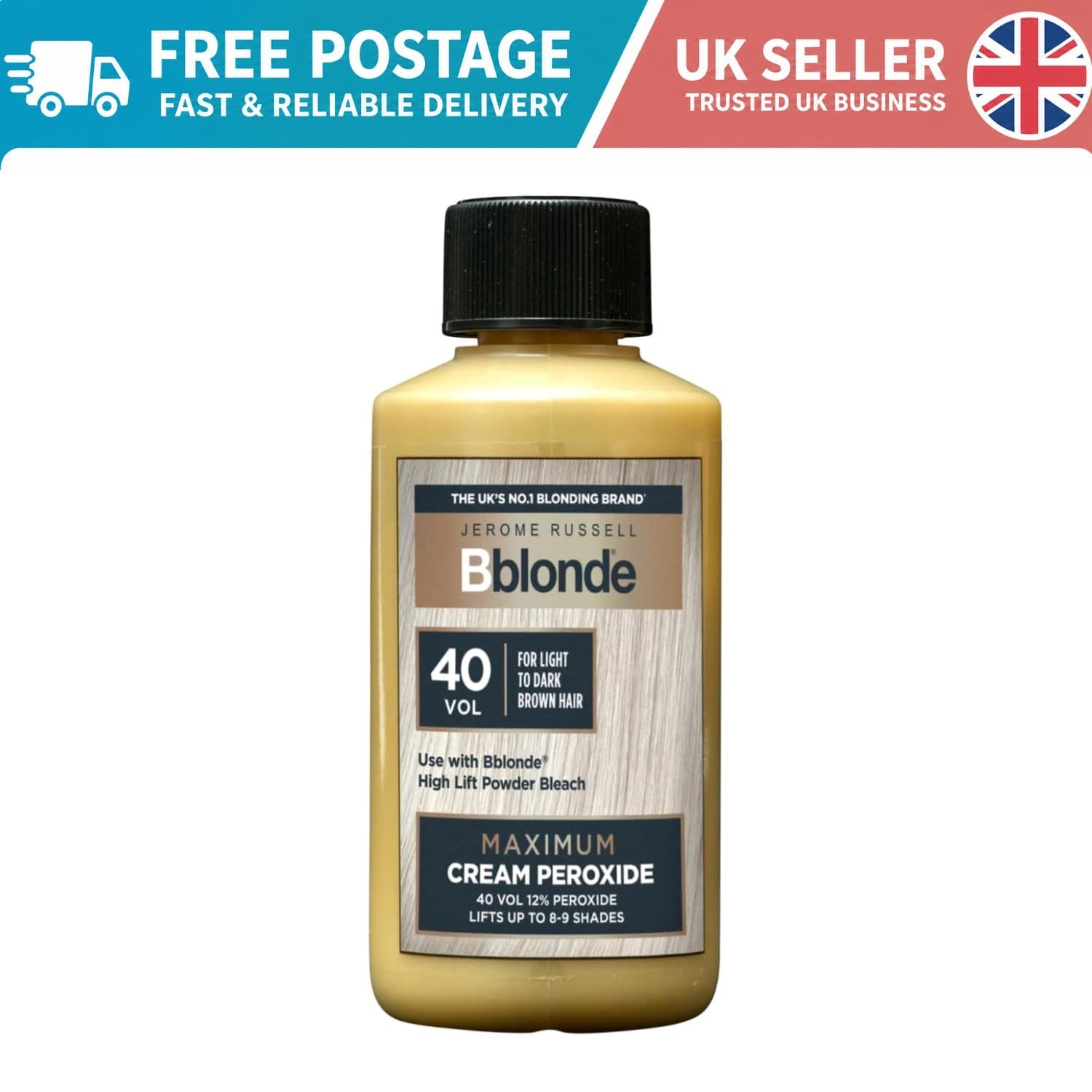 Bblonde 40 Vol Max Lift Cream Peroxide – Professional Blonde Hair Lightener