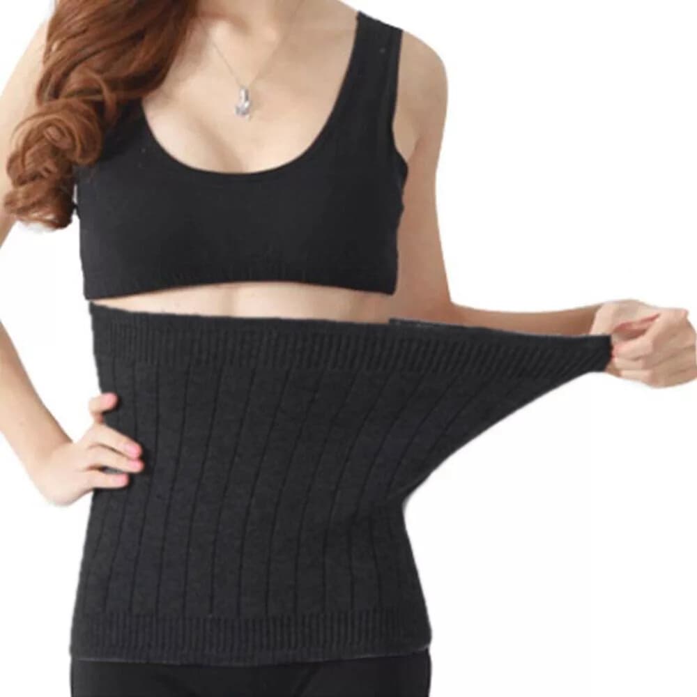 Wool Waist Back Support Lumbar Belt Cashmere Warmer Fitness Brace Protects Women