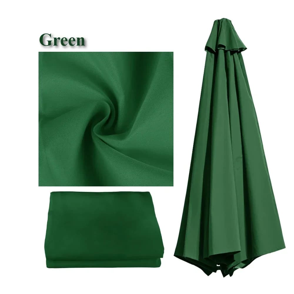 Parasol Replacement Canopy Cover 2m 3m Waterproof Garden Patio Umbrella 6/8 Rib