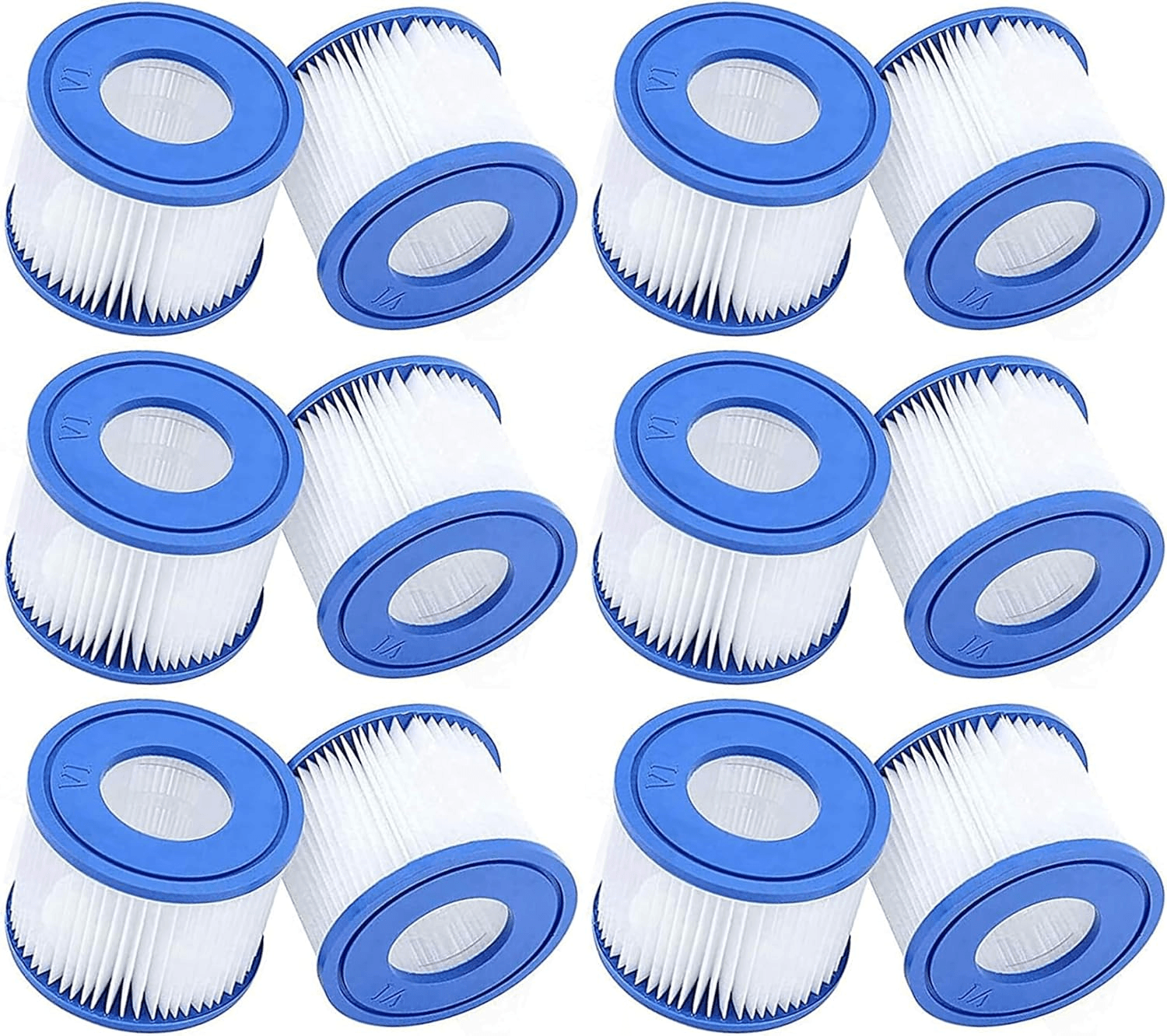 12Pcs Hot Tub Filter Cartridges VI for All Lay Z-Spa Models - Paris Miami Vegas
