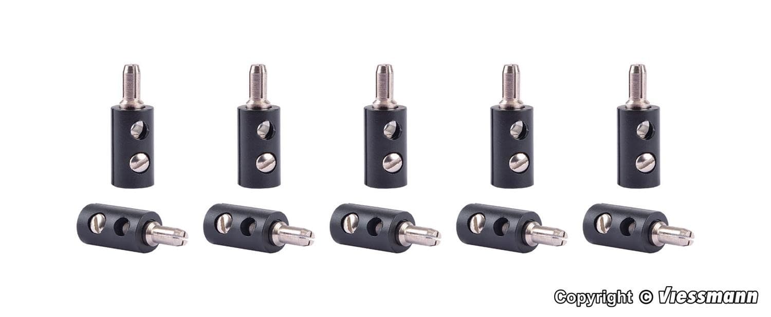 Viessmann 6877 Plugs Black (10)