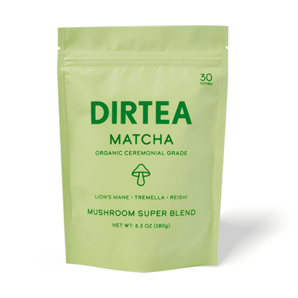 Dirtea Matcha Organic Ceremonial Grade Mushroom Super Blend 180g BBE 12/2026