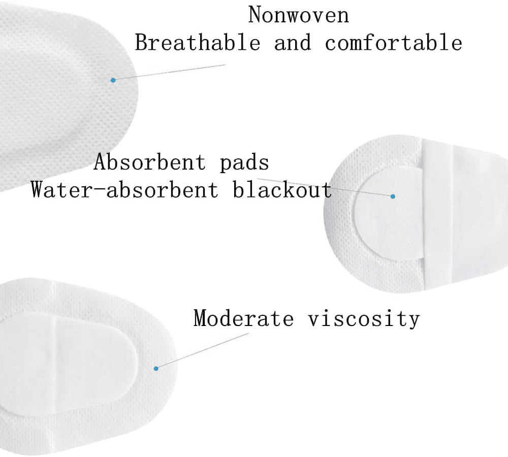 20PCS Eye Pads Sterile Nonwoven Eye Patches Nonwoven Fabrics Eye Patch Stickers view 2