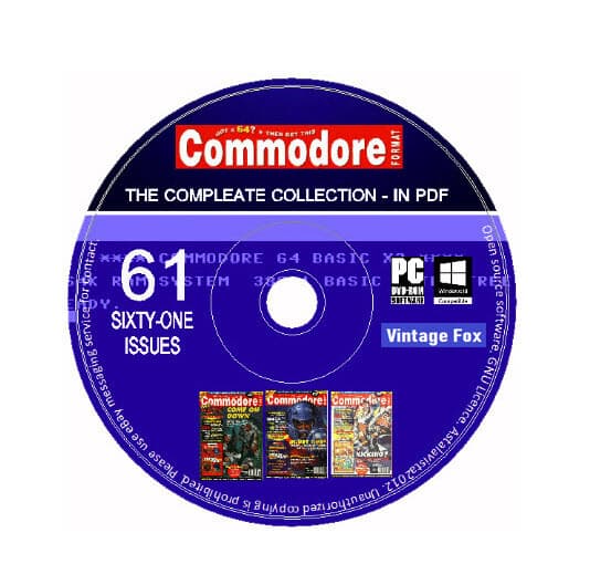 Commodore Format Magazine Complete Collection All Issues in PDF - DVD Amiga C64
