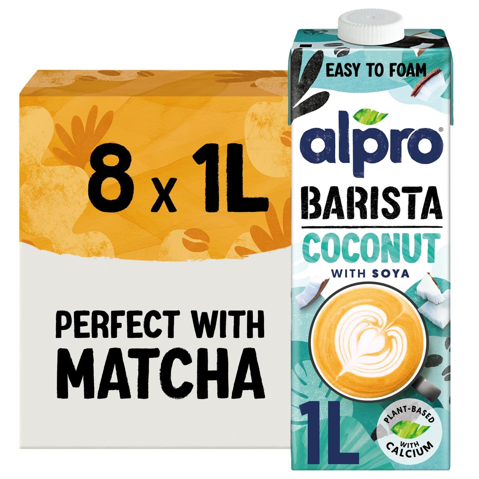 Alpro Barista Coconut Drink - Plant-Based Long Life Dairy Free and Lactose Free -