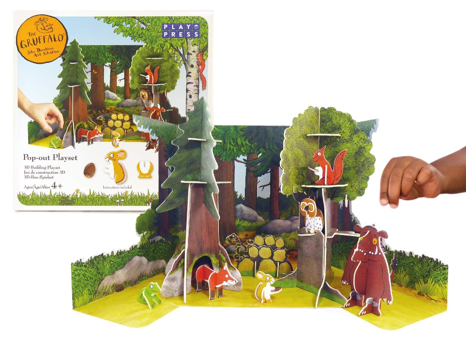 PLAYPRESS The Gruffalo Pop-out Playset - Gruffalo Toy Set B (PRESALE 18/05/2021)