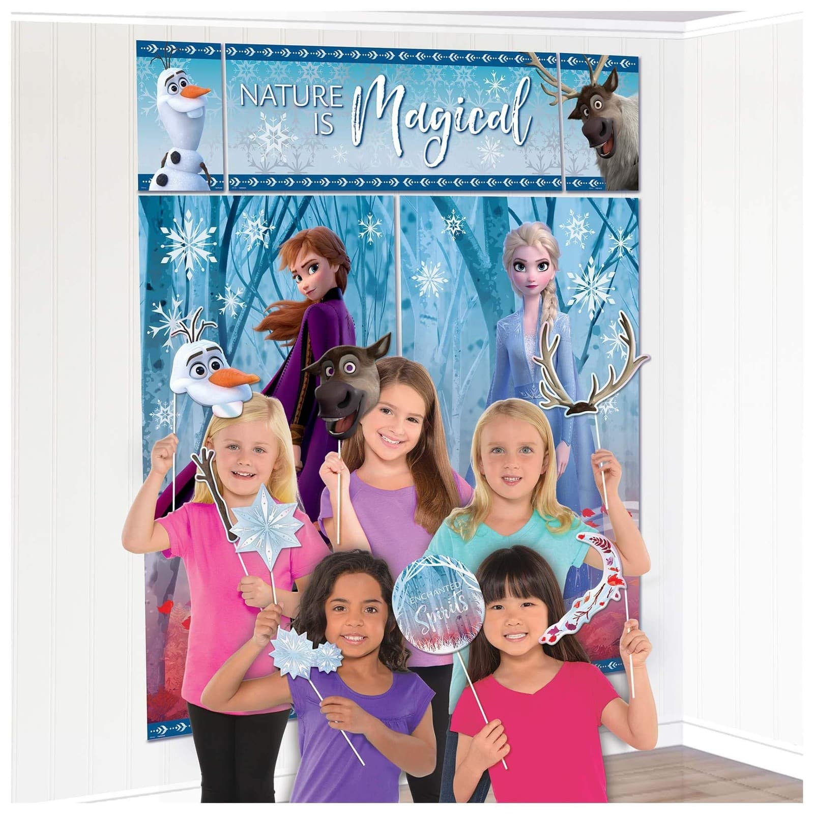 Amscan Frozen Party Scene Setter Photo Prop Set
