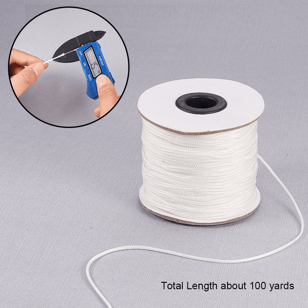 PandaHall Elite 100yards/roll 1.5mm Nylon Thread Braided Lift Shade Cord| Blinds view 2