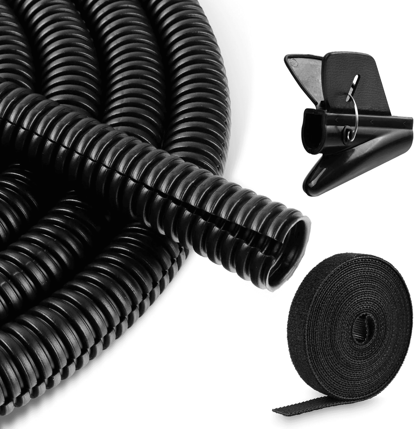 Cable Tidy Sleeve 10Ft Black Cable Management Wire Tidy Cord Protector for TV| P