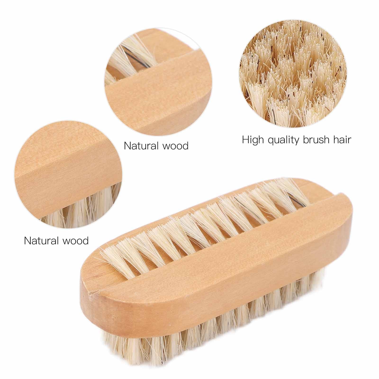 Nail Brush Men Women Wooden Fingernail Dust Dirt Removal Manicure Pedicure Brush view 2