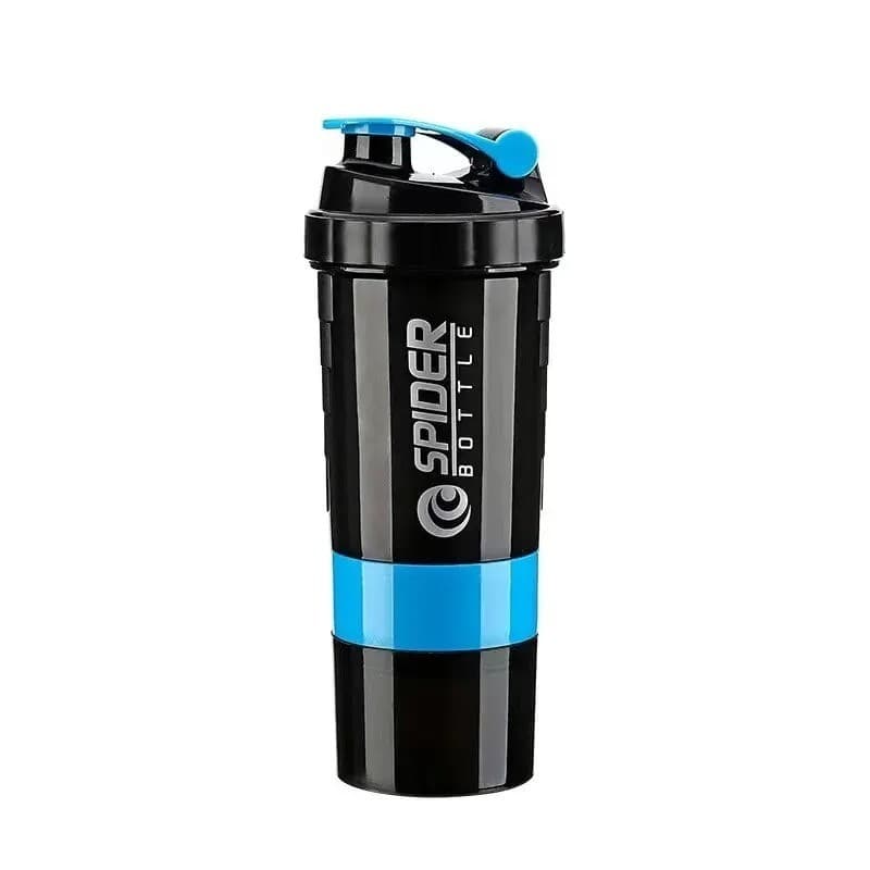 3 Layers Shaker Protein Bottle Powder Shake Cup Water Bottle Plastic Mixing Cup.
