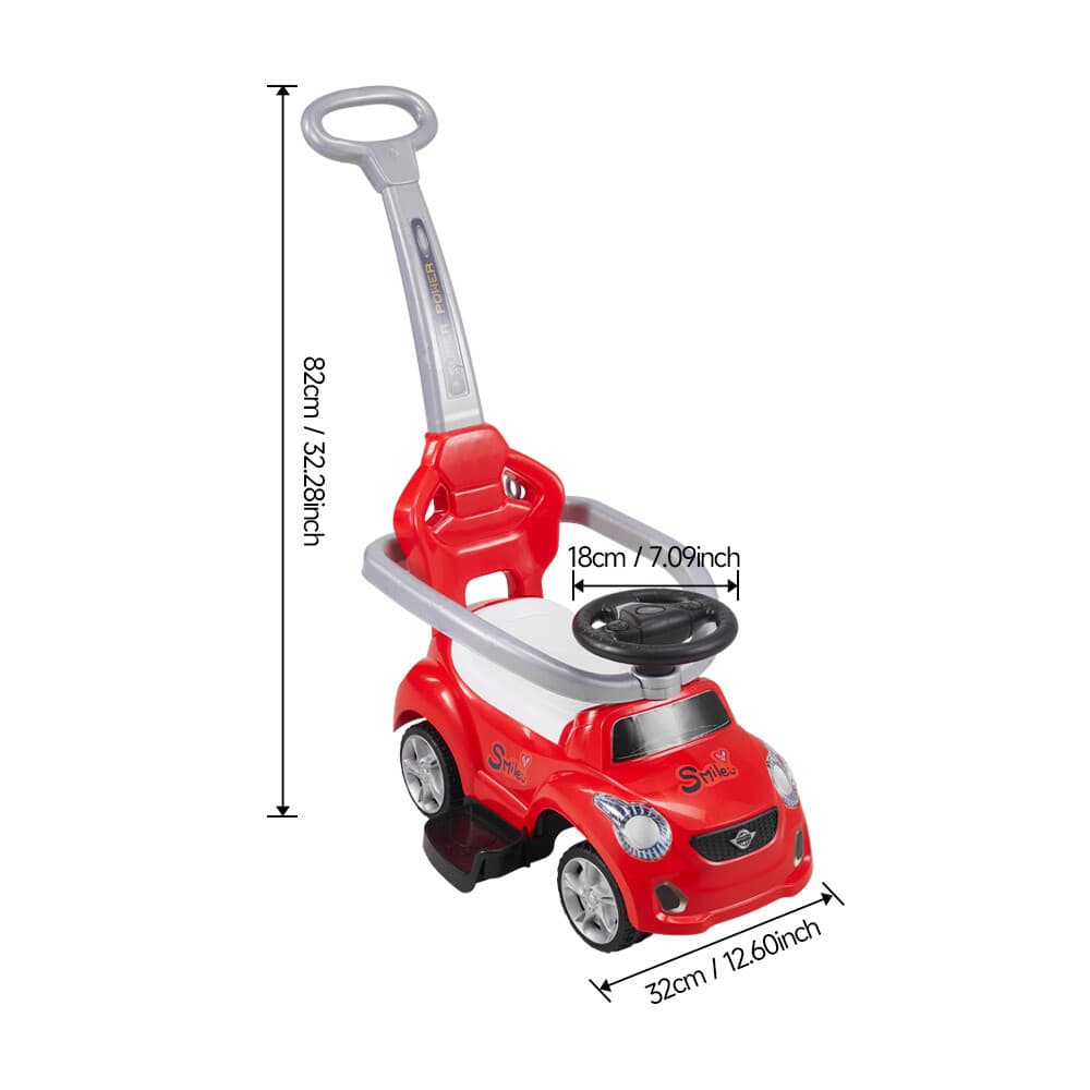 Baby Toddler Ride on Push Car Play Stroll Along Sliding Walker Safety and Awning