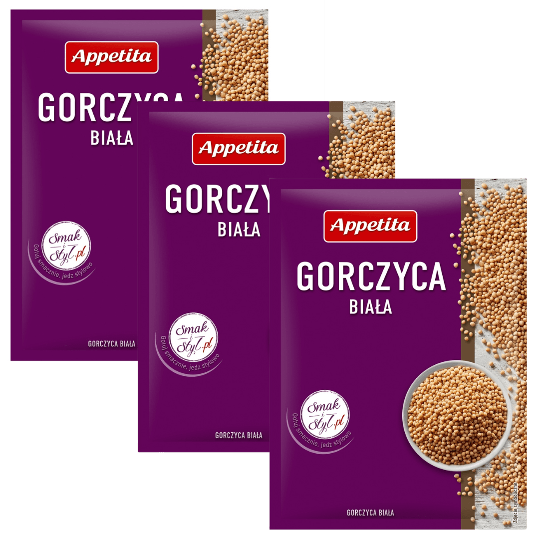 Appetita Gorczyca biała 30 g x 3 sztuki ZESTAWY