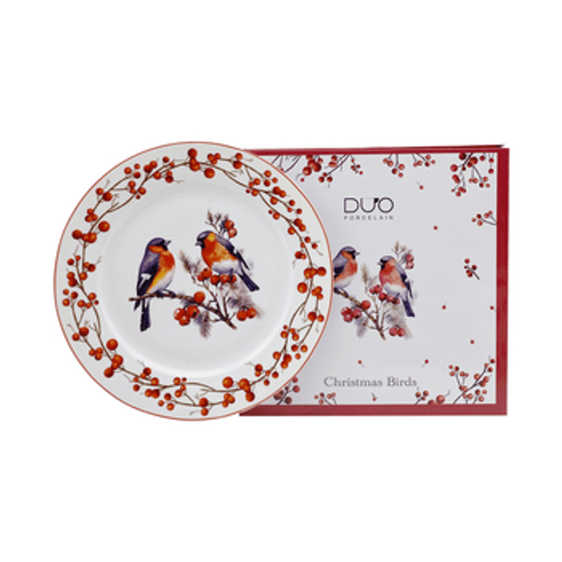 5902693969464 Talerz duży 27 cm Christmas Birds 3 Duo Kalldera sp. z o.o.