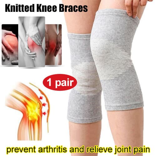 1 Pair Knee Support Brace Bamboo Compression Sleeve For Men Women Pain Relief UK