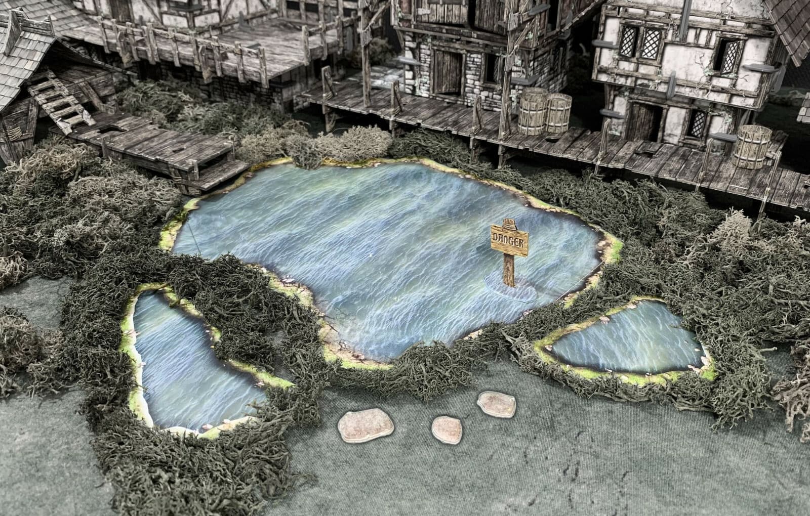 Lakes and Bogs Fantasy Terrain (28-35mm| Modular| 7 pieces) Battle Systems
