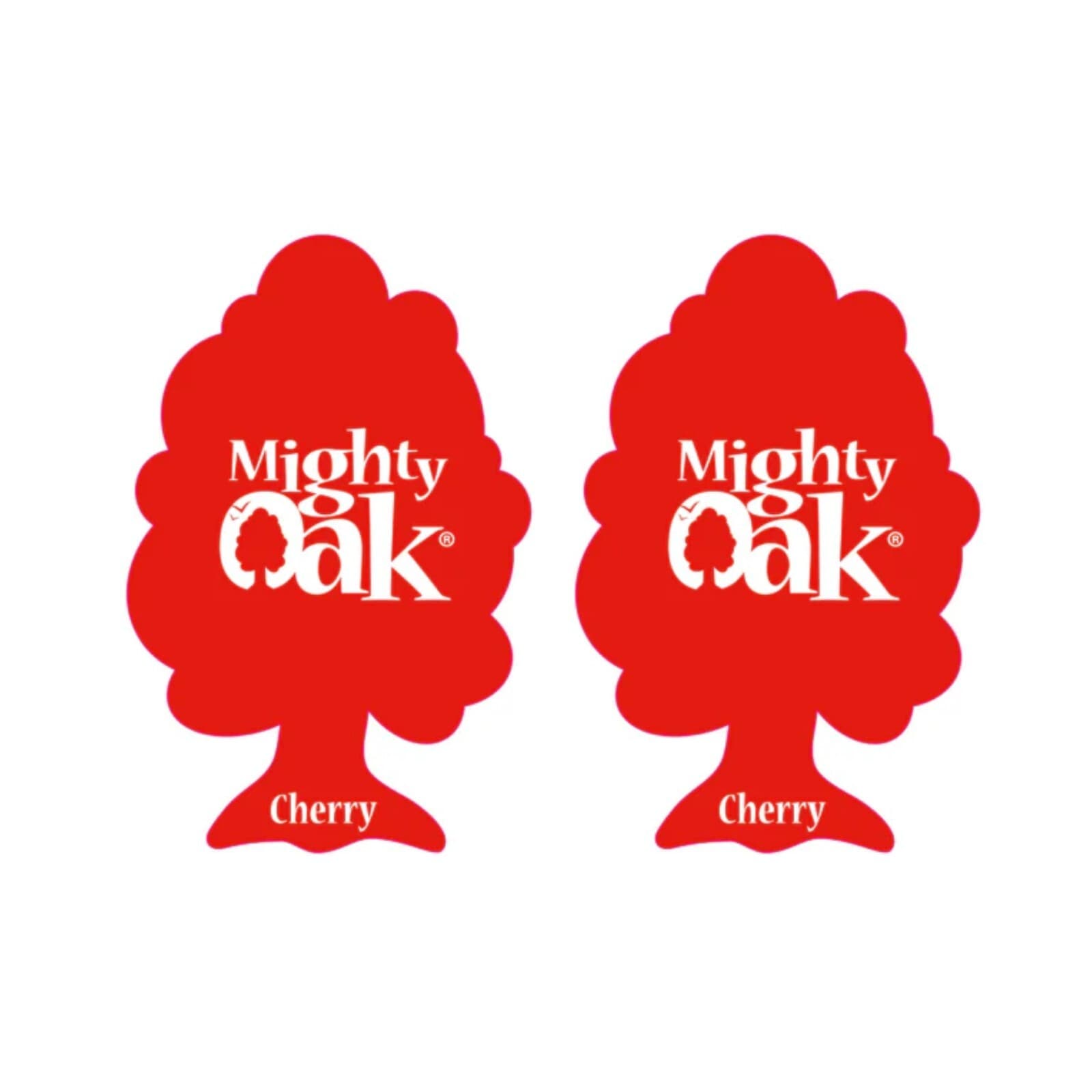 2 x Mighty Oak Car Air Freshener Freshner Fragrance Scent - Red Cherry