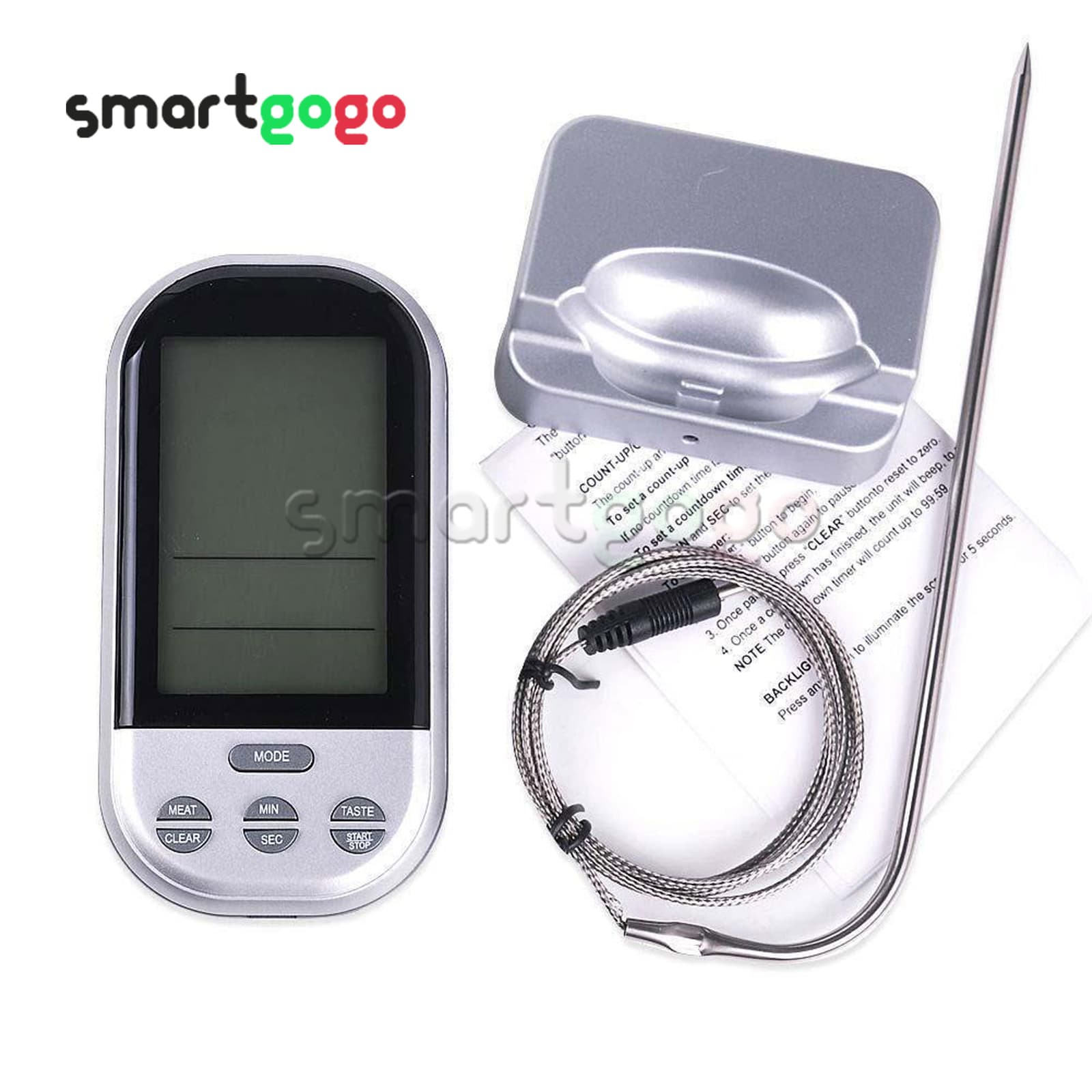 Digital LCD Kitchen Freezer Refrigerator Electronic Thermometer humidity