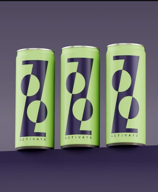 Zooz Activate Energy Drink Mint Lime 330ml-2 Pack view 2