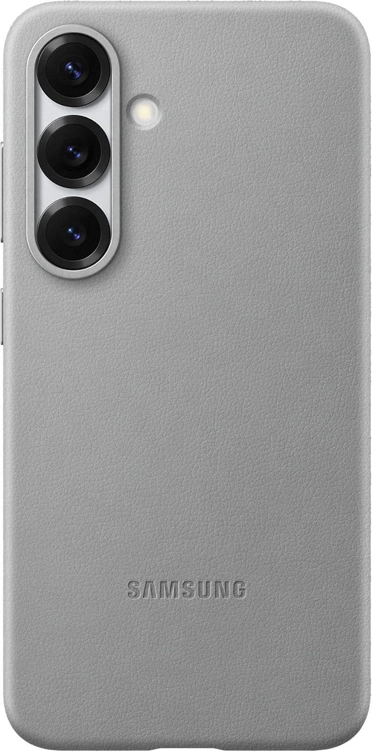 Genuine / Official Samsung Galaxy S25 Kindsuit Faux Leather Case / Cover - Grey